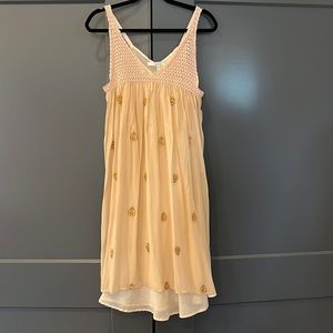 Erica Tanov silk peach dress